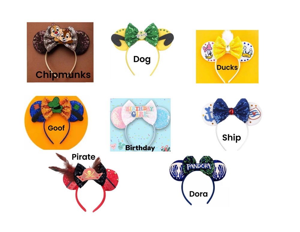 Character Ears Headband Mouse Ears Dress Up Character Ears