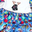  Ruffle Dress Christmas Dress Character Graphic Dress