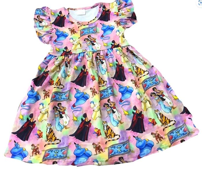 Character Theme Park Dress | Multiple Styles | Theme Park Merch | Princess | Graphic Dress Play Dress Soft Summer Dress Print Dress Princess Dress 