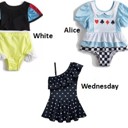 Girl's Character Swimsuit | Multiple Styles | Theme Park Merch | Girl Swimwear | Summer Attire