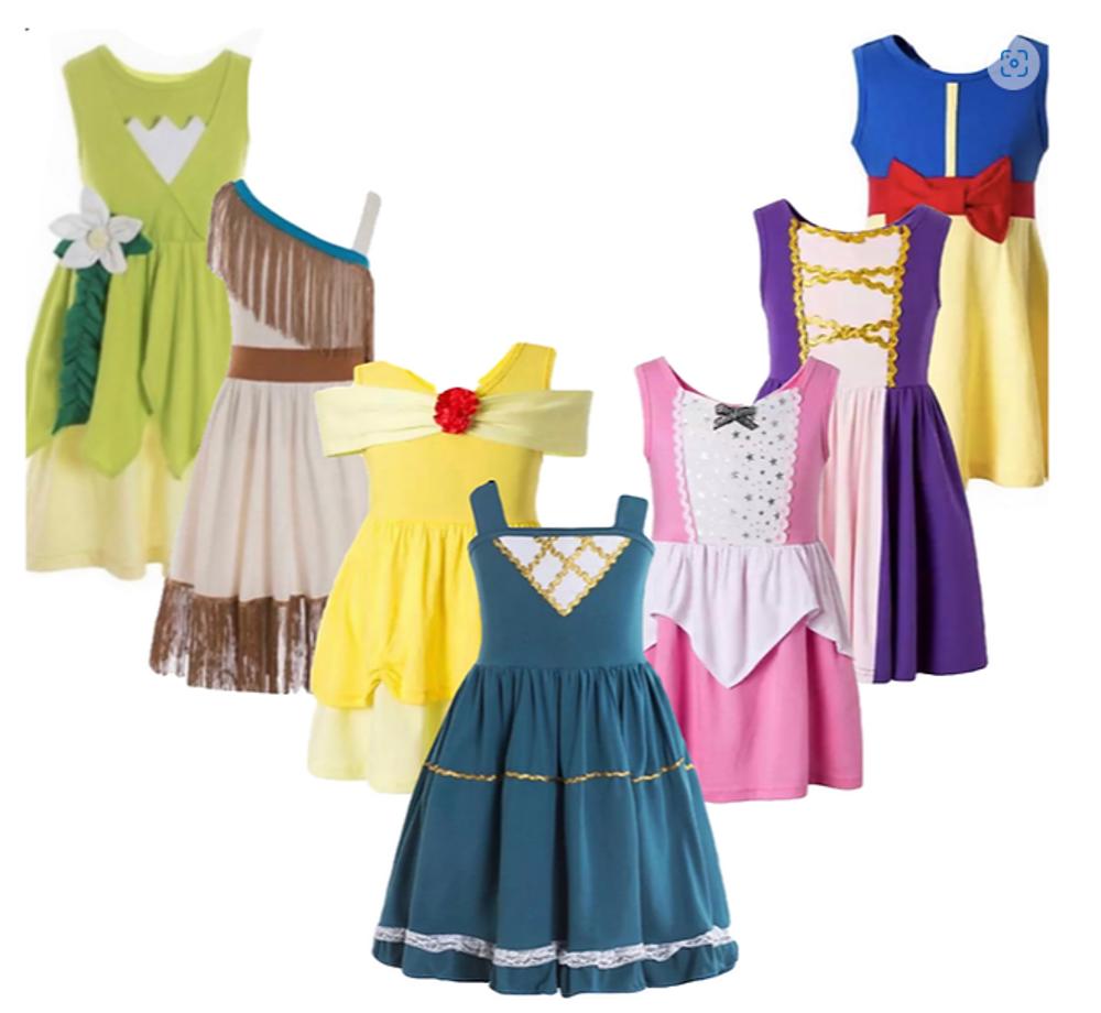 Princess Character Dresses Play Dress Costume Kids Dresses Dress Up Pretend Play