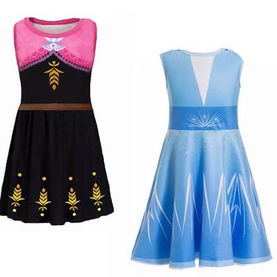 Theme Park Dress | Ice Queen Character Dress | Play Dress | Theme Park Merch | Costume Kids Dresses Dress Up Pretend Play