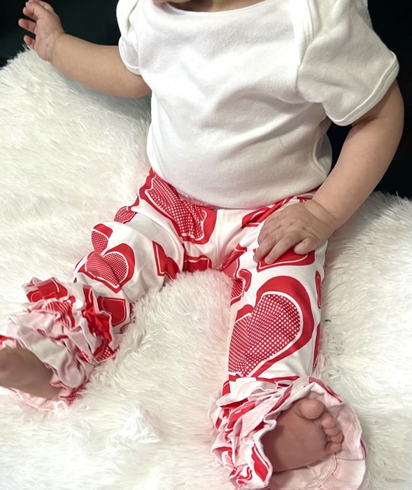 Leggings baby leggings valentines day leggings ruffle leggings baby pants holiday pants