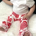  Leggings baby leggings valentines day leggings ruffle leggings baby pants holiday pants