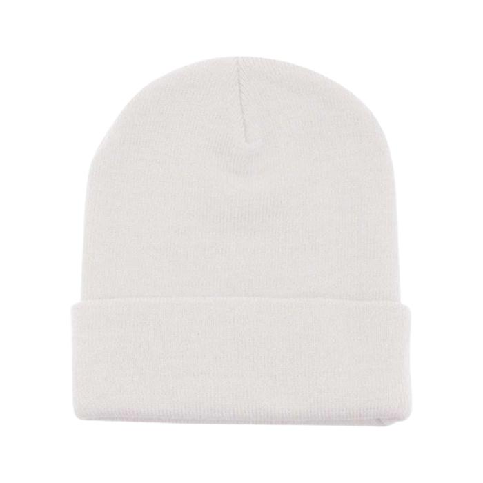 Customized Leatherette Patch Beanie