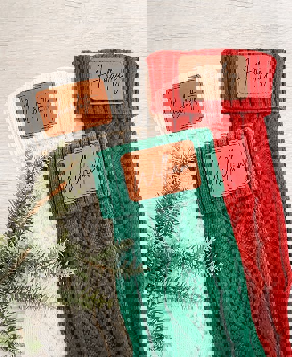 Personalized Knit Christmas Stockings