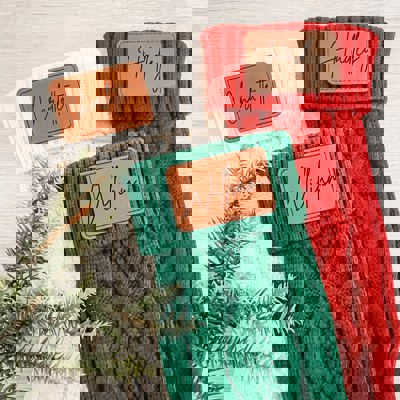 Personalized Knit Christmas Stockings