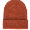 Heather Clay Orange Custom Personalized Patch Beanie