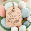  Personalized Easter Egg Painting Set & Custom Basket Tag