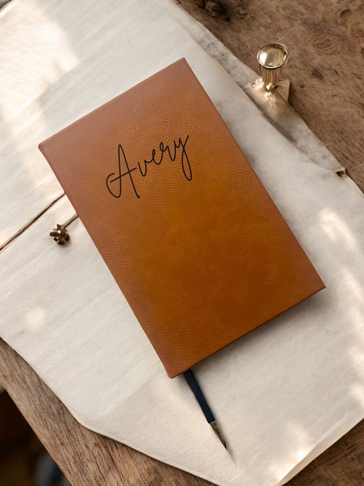 Personalized Journal  -  Custom Name Notebook - Choose from 5 different fonts! 