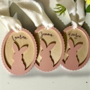  Scalloped Easter Egg Basket Tag