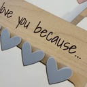  I Love You Because Reusable Dry Erase Board for Kids - Valentine's Day Gift for Kids