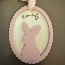 Scalloped Easter Egg Basket Tag