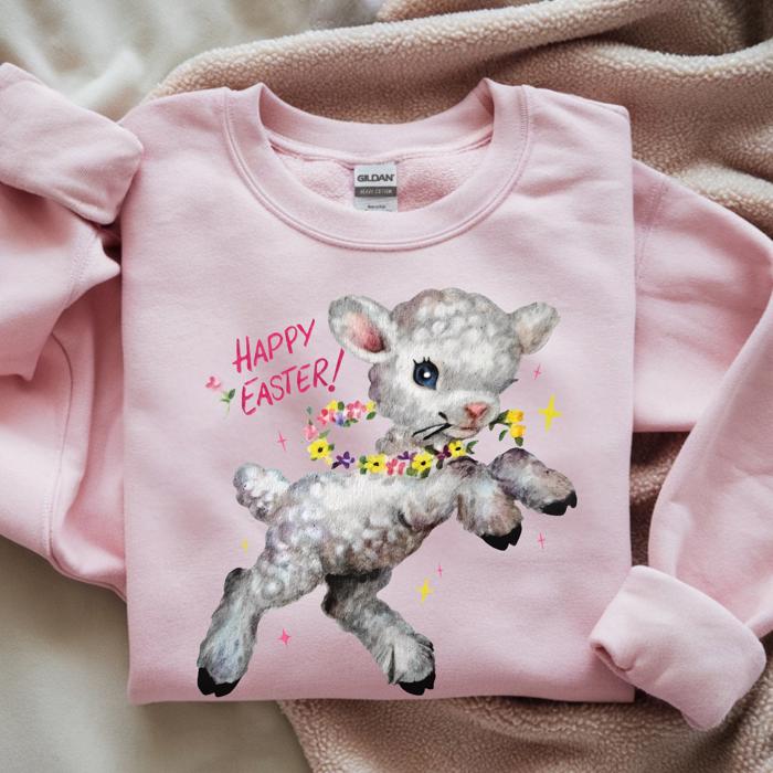 Vintage Inspired Easter Spring Tees and Sweatshirts