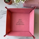  Custom Vegan Leather Organizer Valet Tray, Personalized Catch All Tray, By the door caddy