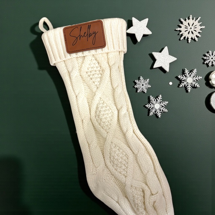 Personalized Knit Christmas Stockings