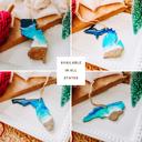  State Shaped Beach Theme Christmas Ornament