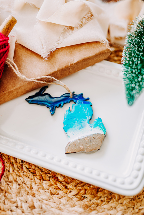 Michigan Coastal Christmas Ornament