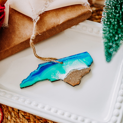 North Carolina Beach Christmas Ornament