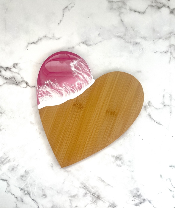 Valentine’s Day Pink Charcuterie Board, Galentines Day Cheese Board Gift