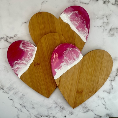 Valentine’s Day Pink Charcuterie Board, Galentines Day Cheese Board Gift