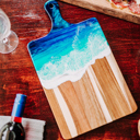  Ocean Cheese Board, Beach Charcuterie Board, Serving Tray