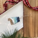 Alabama State Shaped Beach Theme Christmas Ornament