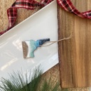 Idaho State Shaped Beach Theme Christmas Ornament