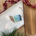 Indiana State Shaped Beach Theme Christmas Ornament