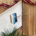 Iowa State Shaped Beach Theme Christmas Ornament