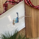 Maryland State Shaped Beach Theme Christmas Ornament