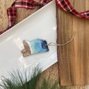 Mississippi State Shaped Beach Theme Christmas Ornament