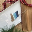 Missouri State Shaped Beach Theme Christmas Ornament