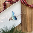 New York State Shaped Beach Theme Christmas Ornament