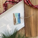 North Dakota State Shaped Beach Theme Christmas Ornament