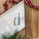 Oklahoma State Shaped Beach Theme Christmas Ornament