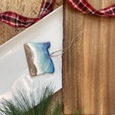 Oregon State Shaped Beach Theme Christmas Ornament