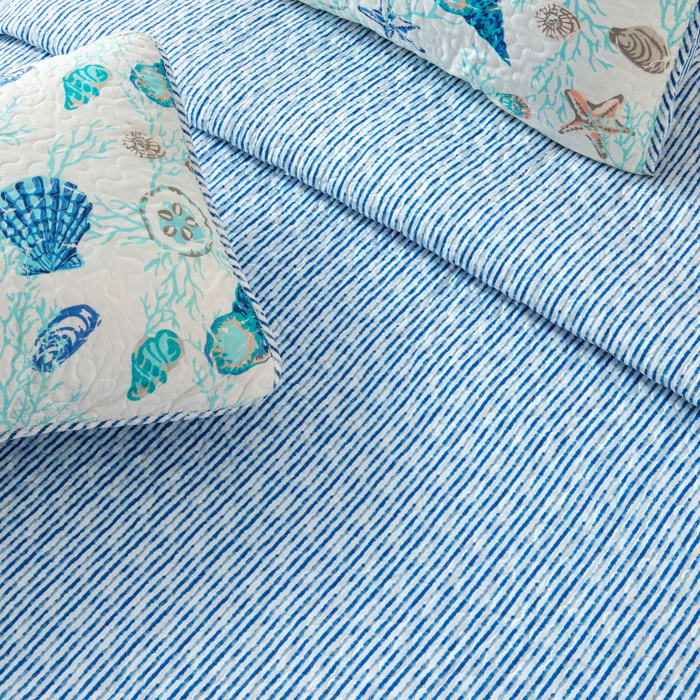 Coastal Seashells Quilt Set
