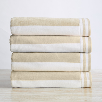 100% Cotton Velour Premium Stripe Beach Towel - 30" x 60"