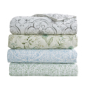 Queen Eucalyptus Floral Floral Inspired Reversible Quilt and Sham Set