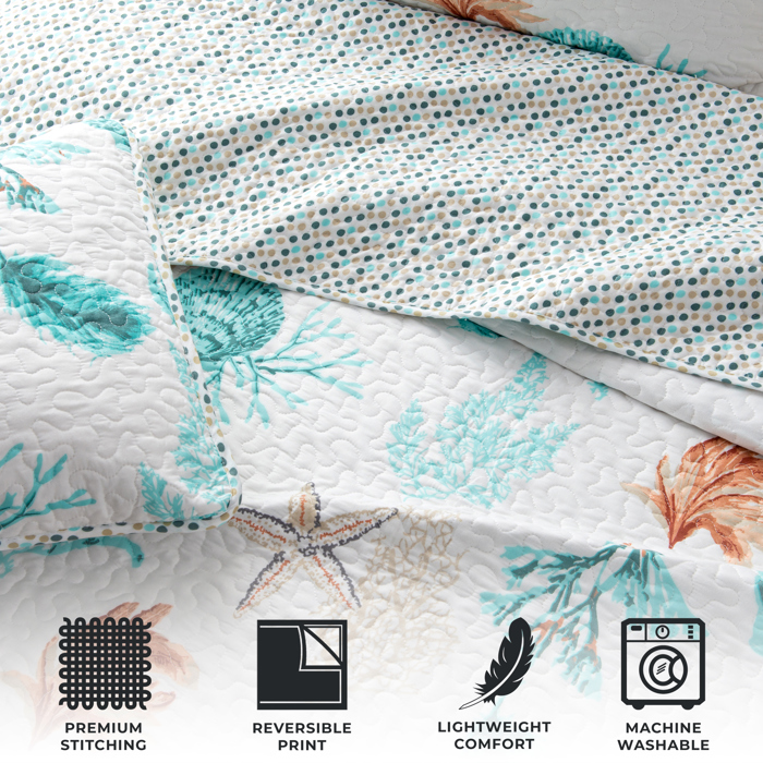 Coastal Theme Quilt Set