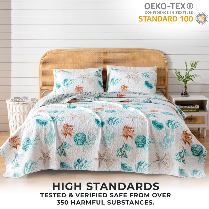 Coastal Theme Quilt Set