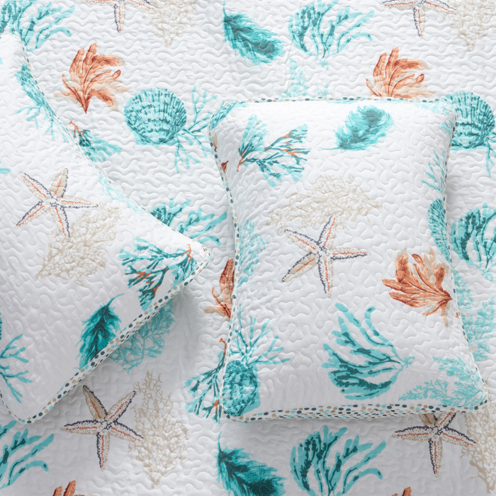 Coastal Theme Quilt Set