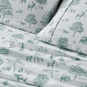 Twin Wild Acres - Sage Lodge Microfiber Sheet Set