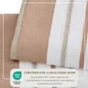 Dusty Rose / Cappuccino Luxurious Cotton 6-Piece Decorative Towel Set