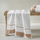 Dusty Rose / Cappuccino Luxurious Cotton 6-Piece Decorative Towel Set