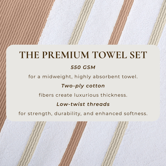 Luxurious Cotton 6-Piece Decorative Towel Set