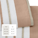 Dusty Rose / Cappuccino Luxurious Cotton 6-Piece Decorative Towel Set