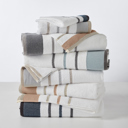 Dusty Rose / Cappuccino Luxurious Cotton 6-Piece Decorative Towel Set