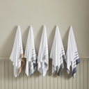 Dusty Rose / Cappuccino Luxurious Cotton 2 Pack Decorative Bath Sheet Set
